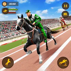 Скачать взломанную Horse Racing Game: Horse Games  [МОД Unlocked] - стабильная версия apk на Андроид