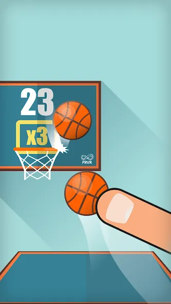 Basketball FRVR - Dunk Shoot (Баскетбол ФРВР)  [МОД Много денег] Screenshot 3