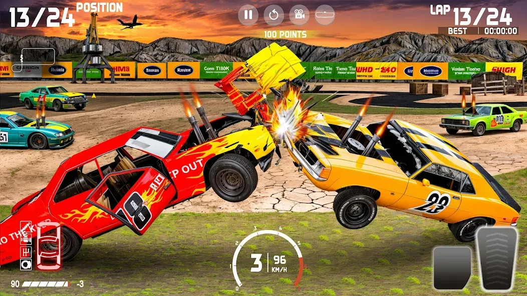 Demolition Derby: Car Games  [МОД Бесконечные монеты] Screenshot 1