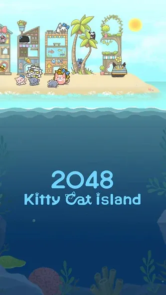 2048 Kitty Cat Island (Остров Кошачьеи Кошки)  [МОД Unlocked] Screenshot 3