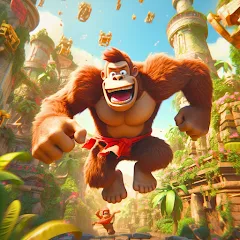 Скачать взлом Monkey jungle run kong gorilla  [МОД Unlocked] - полная версия apk на Андроид