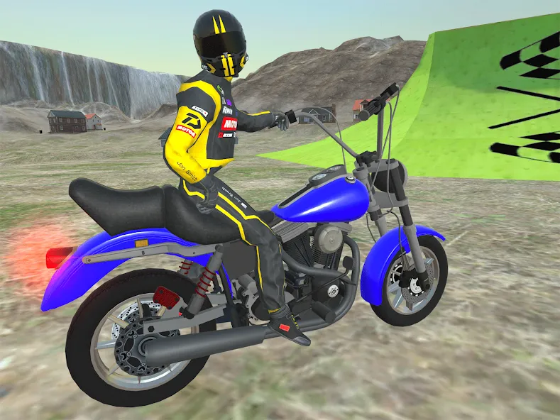 Moto bike Driving: Mega Ramp  [МОД Все открыто] Screenshot 1