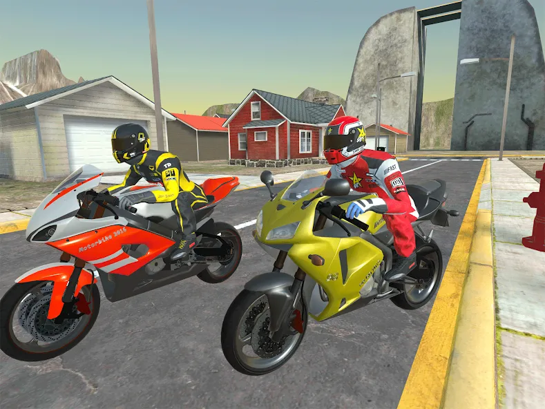 Moto bike Driving: Mega Ramp  [МОД Все открыто] Screenshot 2