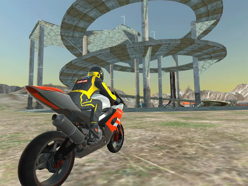 Moto bike Driving: Mega Ramp  [МОД Все открыто] Screenshot 3