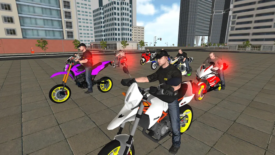 Bike Driving: Police Chase  [МОД Бесконечные деньги] Screenshot 1