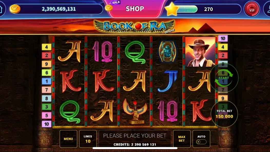 Book of Ra™ Deluxe Slot (Бук оф Ра Делюкс Слот)  [МОД Menu] Screenshot 1