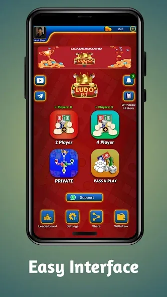 Ludo RJ - Play Ludo And Win (Лудо РДжей)  [МОД Unlocked] Screenshot 1