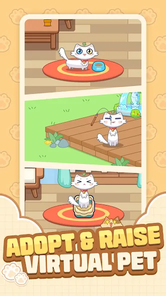 Cat Time - Cat Game, Match 3 (Кэт Тайм)  [МОД Много монет] Screenshot 1