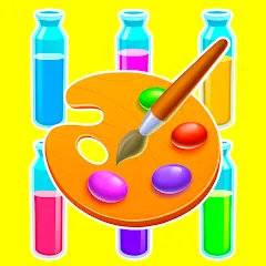 Скачать взлом Sort Paint: Water Sort Puzzle (Сорт Пэйнт)  [МОД Unlocked] - полная версия apk на Андроид