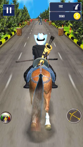 Cowboy Horse Run  [МОД Бесконечные монеты] Screenshot 2