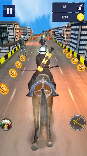 Cowboy Horse Run  [МОД Бесконечные монеты] Screenshot 5