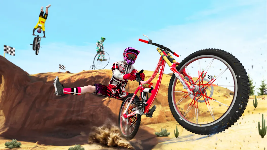 BMX Rider: Cycle Race Game  [МОД Бесконечные деньги] Screenshot 2