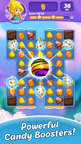 Candy Charming - Match 3 Games (энди Чарминг)  [МОД Mega Pack] Screenshot 2