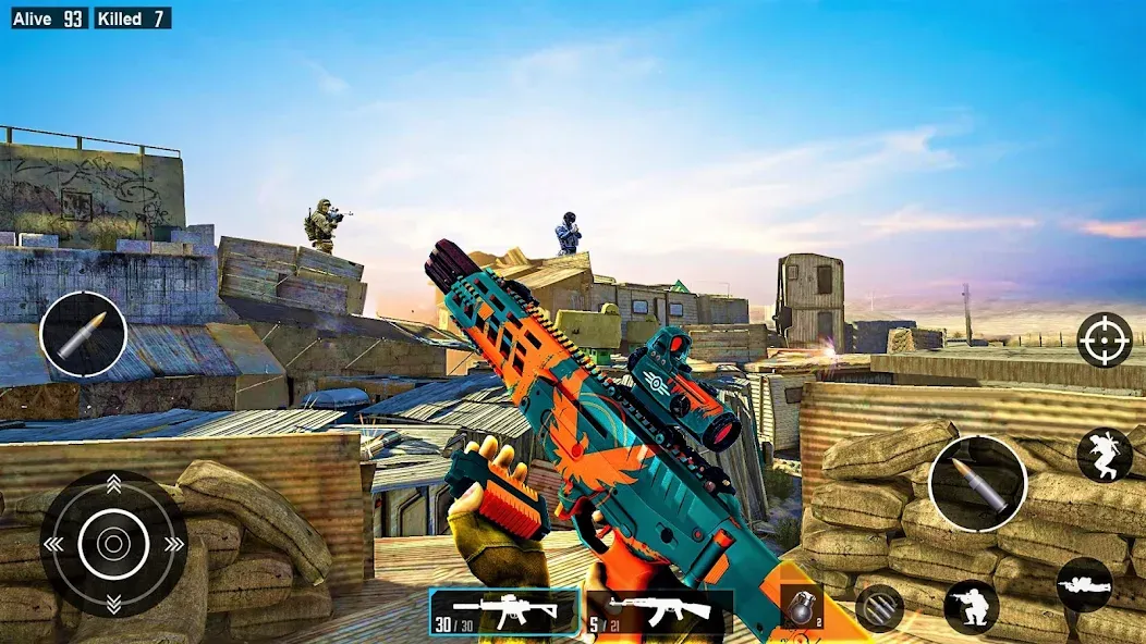 Commando Gun Shooting Games  [МОД Unlocked] Screenshot 4