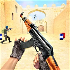 Скачать взломанную Commando Gun Shooting Games  [МОД Unlocked] - стабильная версия apk на Андроид