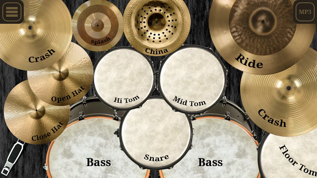 Drum kit (Drums) free  [МОД Много монет] Screenshot 1