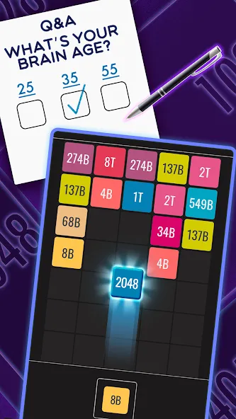 Join Blocks 2048 Number Puzzle (Джоин Блокс)  [МОД Много монет] Screenshot 2