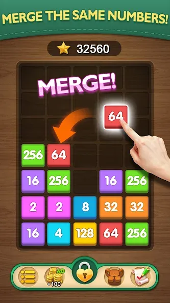 Merge Puzzle - Number Games (Мердж Пазл)  [МОД Меню] Screenshot 1