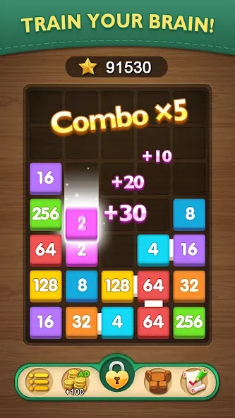 Merge Puzzle - Number Games (Мердж Пазл)  [МОД Меню] Screenshot 3