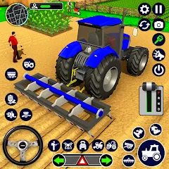 Взлом Real Tractor Driving Simulator (Реальный симулятор вождения трактора)  [МОД Бесконечные деньги] - полная версия apk на Андроид