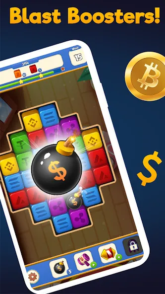 Crypto Blocks Puzzle Challenge  [МОД Unlocked] Screenshot 3