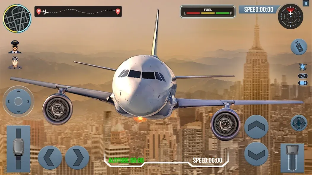 Airplane Simulator Plane Games  [МОД Меню] Screenshot 1