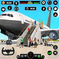 Скачать взломанную Airplane Simulator Plane Games  [МОД Меню] - полная версия apk на Андроид