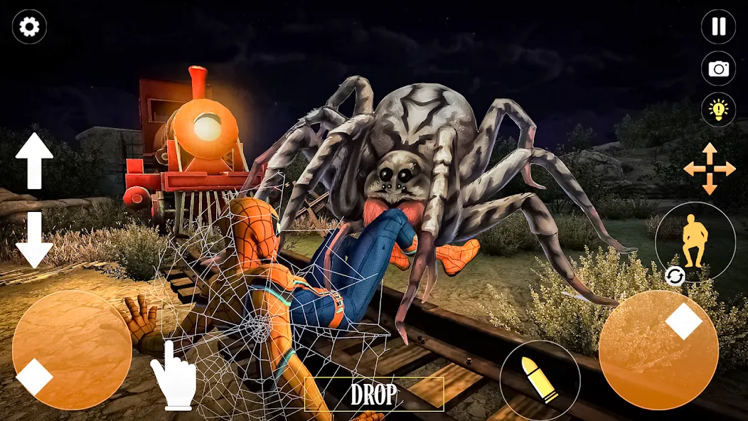 Horror Spider : Scary Train  [МОД Меню] Screenshot 4