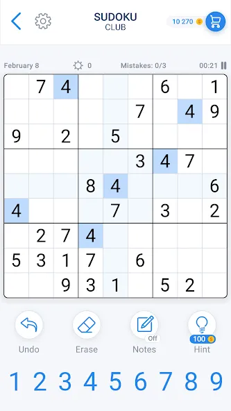 Sudoku Game - Daily Puzzles  [МОД Много денег] Screenshot 1