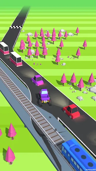 Traffic Run!: Driving Game  [МОД Все открыто] Screenshot 2