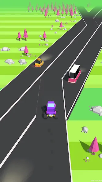 Traffic Run!: Driving Game  [МОД Все открыто] Screenshot 3