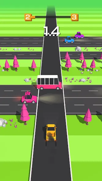 Traffic Run!: Driving Game  [МОД Все открыто] Screenshot 4