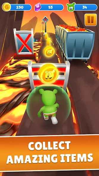 Gummy Bear Run: Running Games (Гамми Бер Ран)  [МОД Бесконечные монеты] Screenshot 4