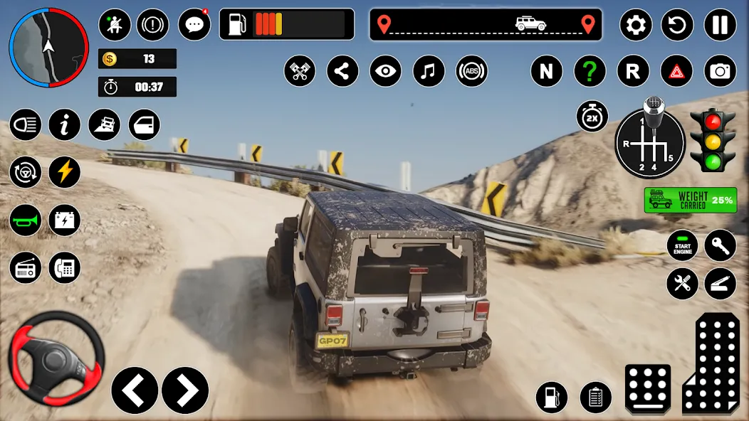 Offroad Jeep Driving & Parking  [МОД Все открыто] Screenshot 2