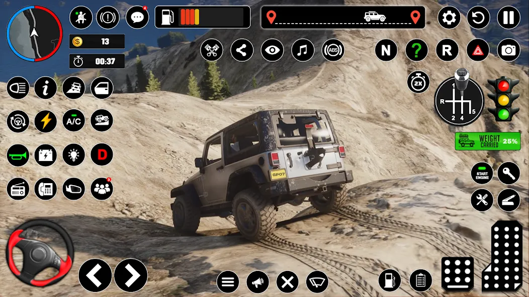 Offroad Jeep Driving & Parking  [МОД Все открыто] Screenshot 4