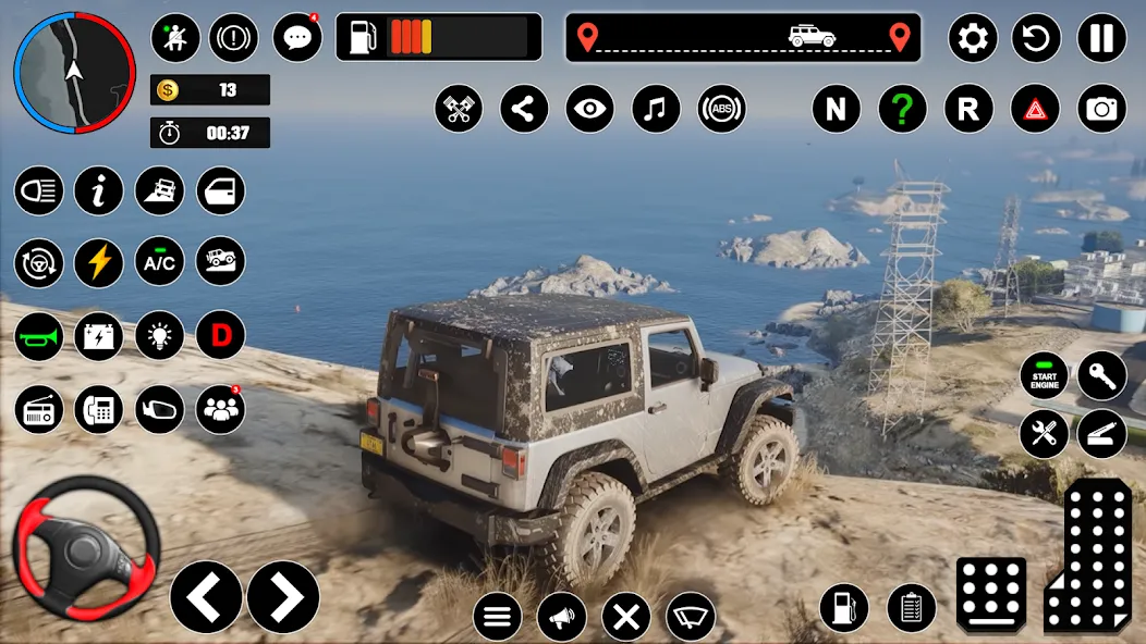 Offroad Jeep Driving & Parking  [МОД Все открыто] Screenshot 5