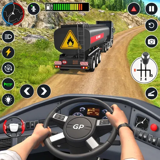 Oil Truck Games: Driving Games  [МОД Бесконечные деньги] Screenshot 1