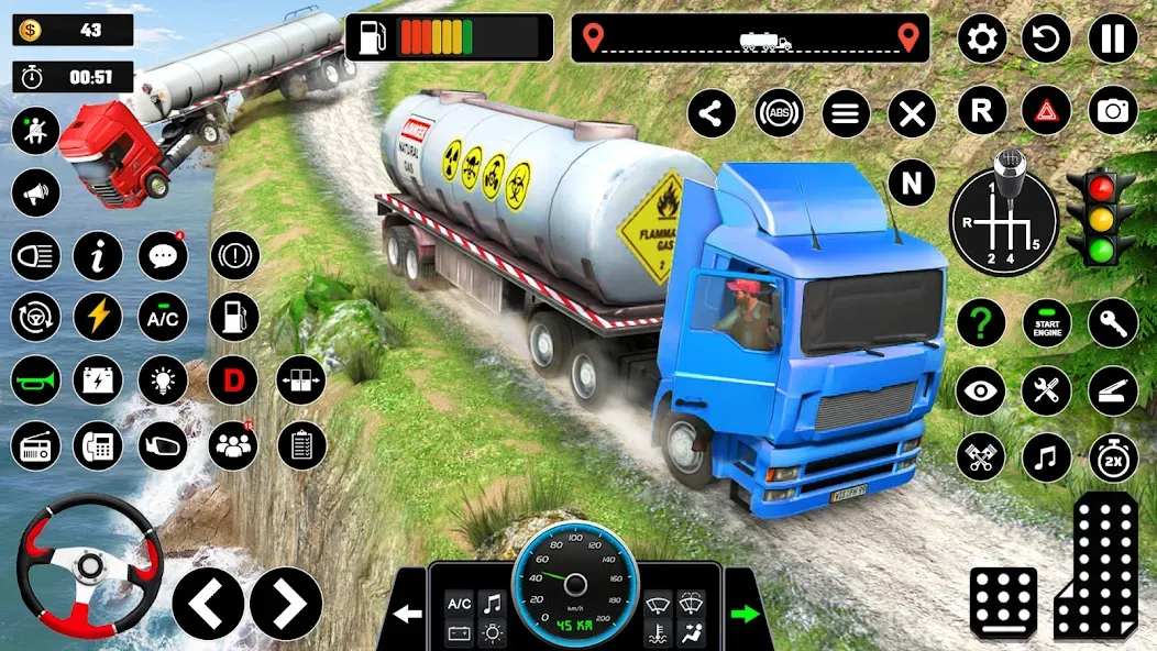 Oil Truck Games: Driving Games  [МОД Бесконечные деньги] Screenshot 5