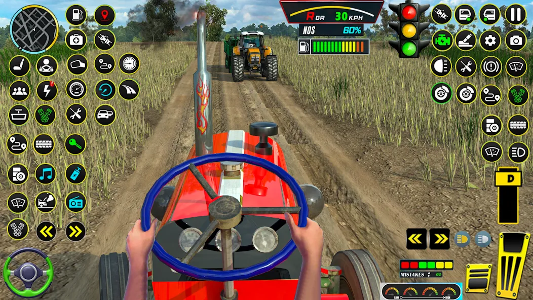 Farming Tractor Game Simulator (Фарминг Трактор Игра Симулятор)  [МОД Mega Pack] Screenshot 1