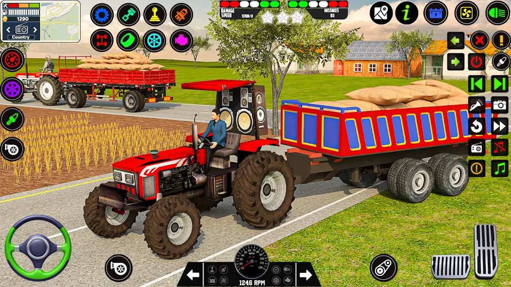 Farming Tractor Game Simulator (Фарминг Трактор Игра Симулятор)  [МОД Mega Pack] Screenshot 5