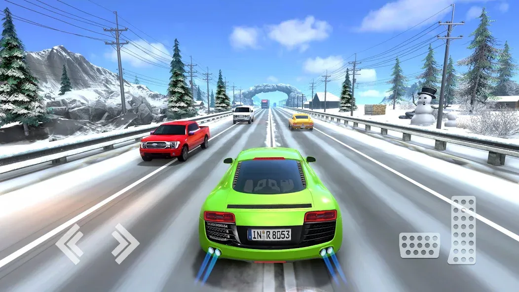 Real Highway Car Racing Games  [МОД Бесконечные монеты] Screenshot 3