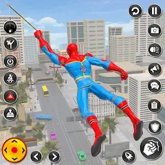 Взломанная Spider Rope Hero Spider Games  [МОД Бесконечные монеты] - полная версия apk на Андроид