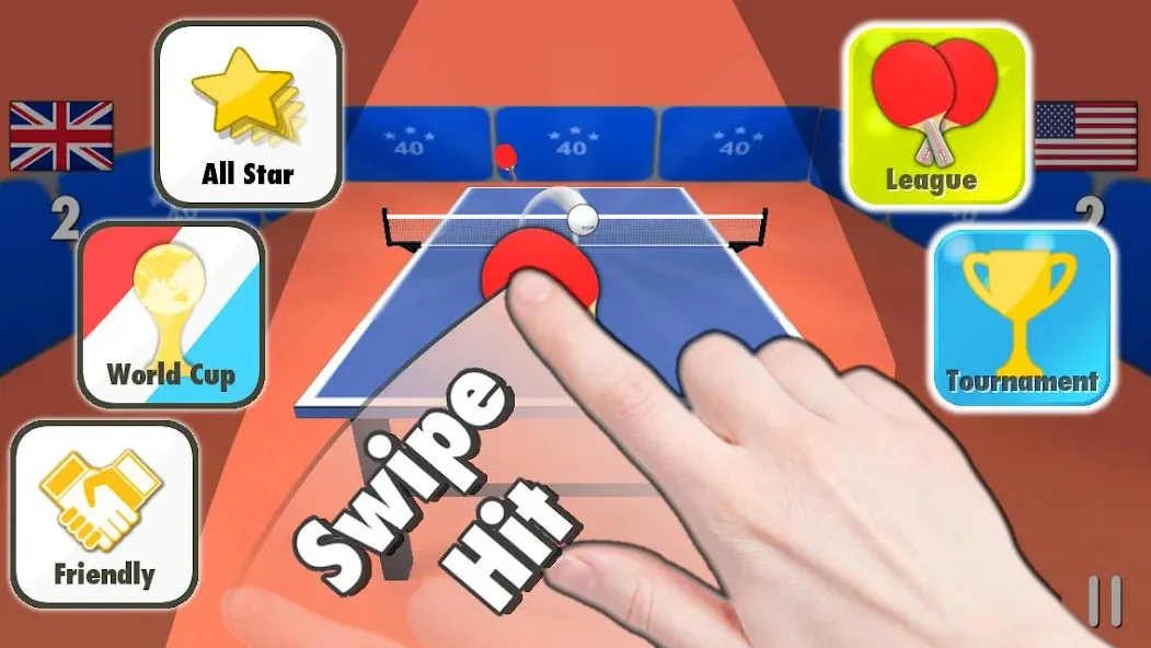 Table Tennis 3D  [МОД Unlocked] Screenshot 1