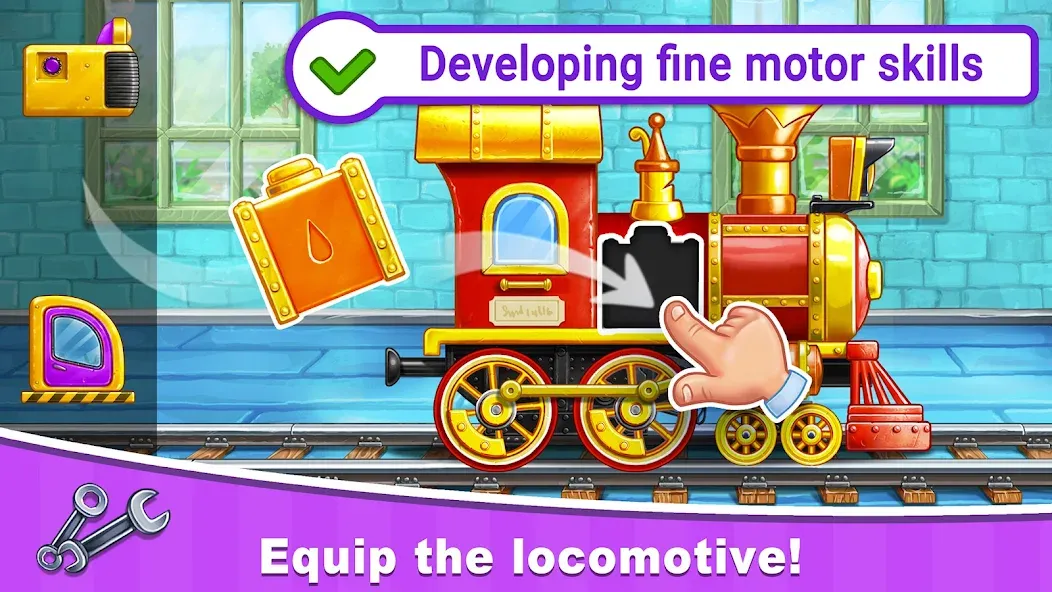 Train Games for Kids: station  [МОД Unlocked] Screenshot 1