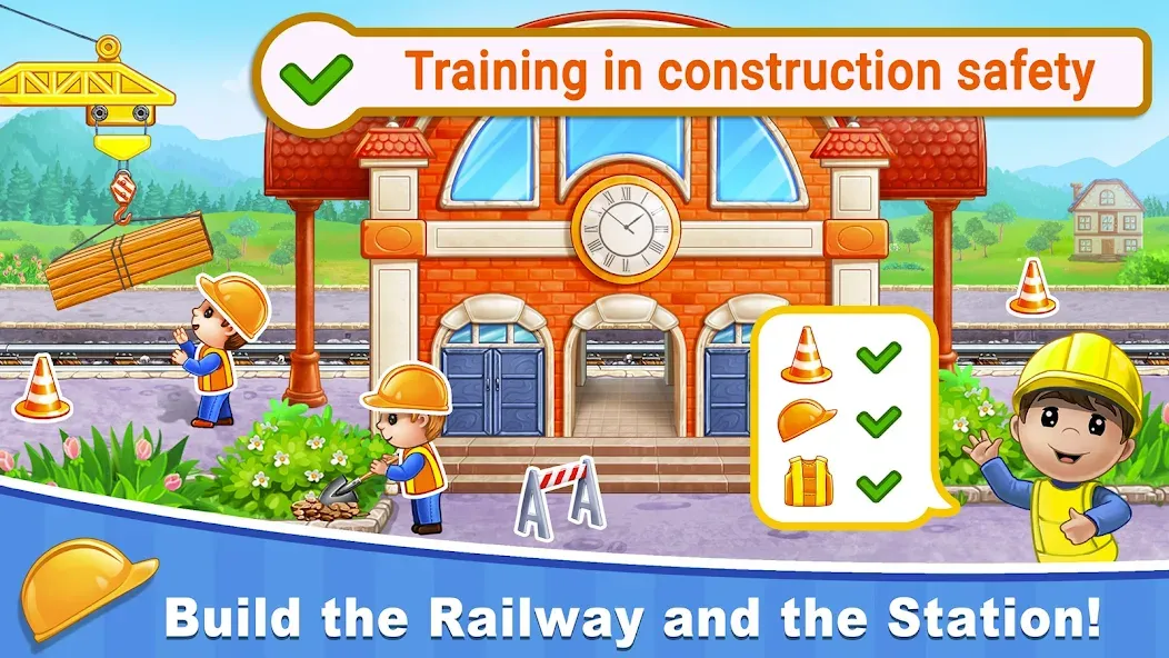 Train Games for Kids: station  [МОД Unlocked] Screenshot 3