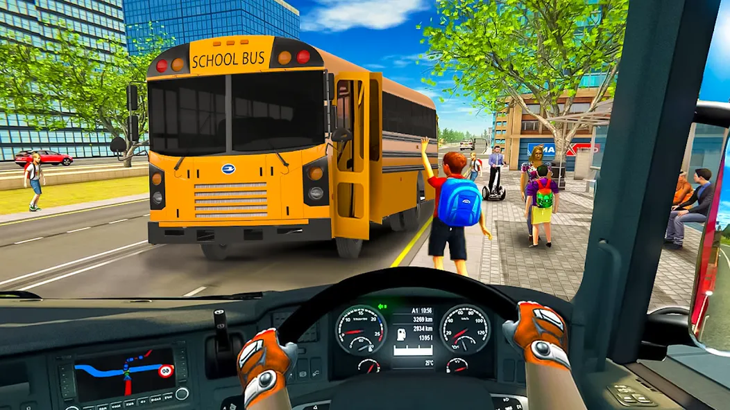 School Bus Transport Simulator (Школьный Автобусный Транспортный Симулятор)  [МОД Mega Pack] Screenshot 2