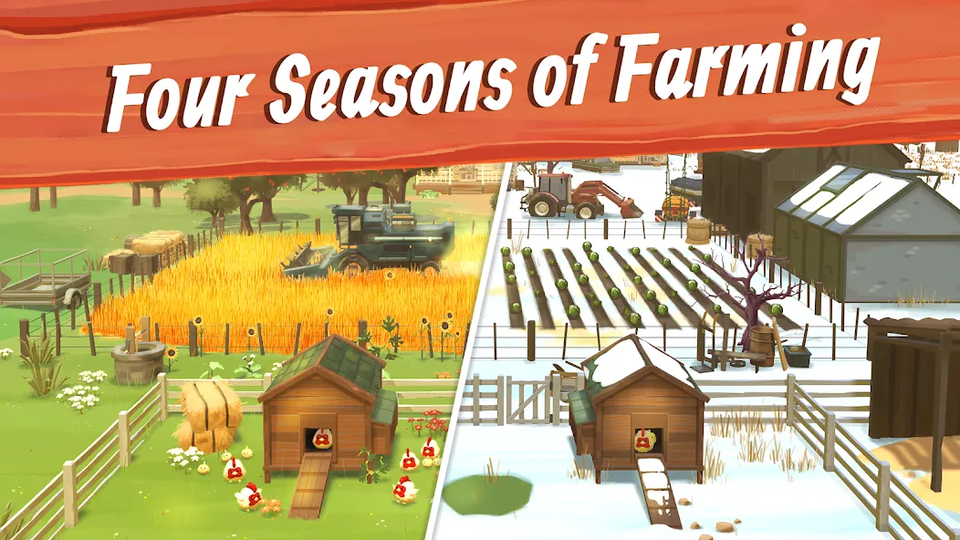 Big Farm: Mobile Harvest (Биг Фарм)  [МОД Mega Pack] Screenshot 2