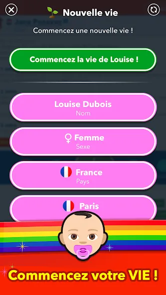 BitLife Français  [МОД Много монет] Screenshot 1