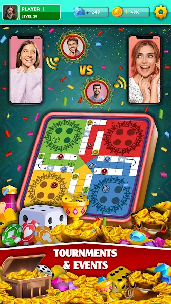 Multiplayer Dice Ludo Games (Мультиплеер Дайс Лудо Игры)  [МОД Mega Pack] Screenshot 3