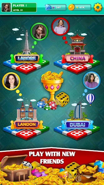 Multiplayer Dice Ludo Games (Мультиплеер Дайс Лудо Игры)  [МОД Mega Pack] Screenshot 4